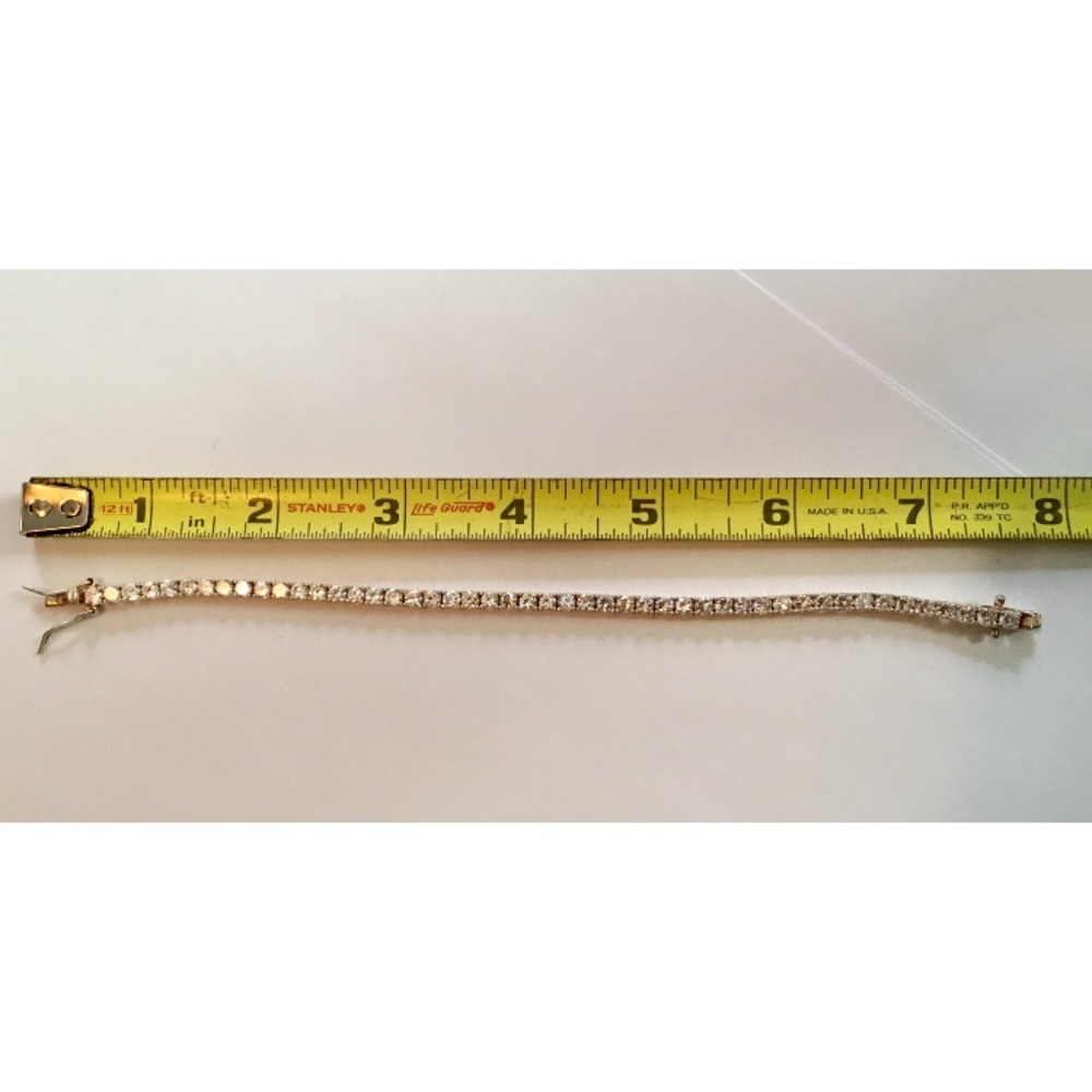Sterling Silver Tennis Bracelet - Picture 5 of 7